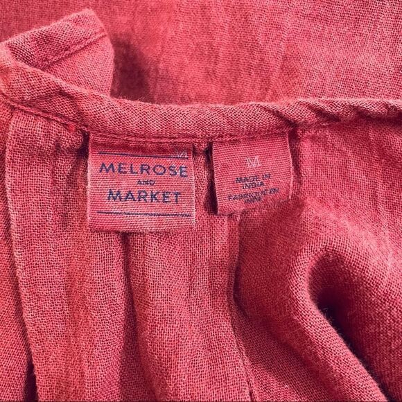 Melrose and Market Sleeveless Blouse Burnt Orange - Picture 7 of 8